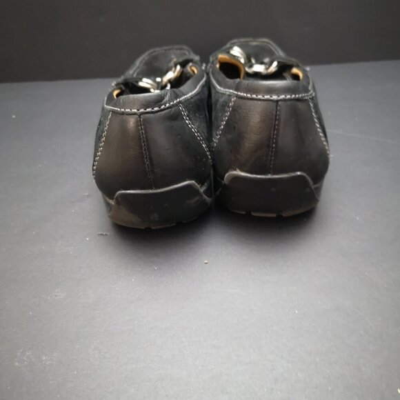 Naturalizer Ladies Size 8 1/2 Carlene Leather Upper Black Loafers - Picture 3 of 8